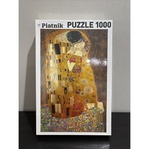 Piatnik The Kiss Metallic 1000 Piece Jigsaw Puzzle By Gustav Klimt NEW SEALED